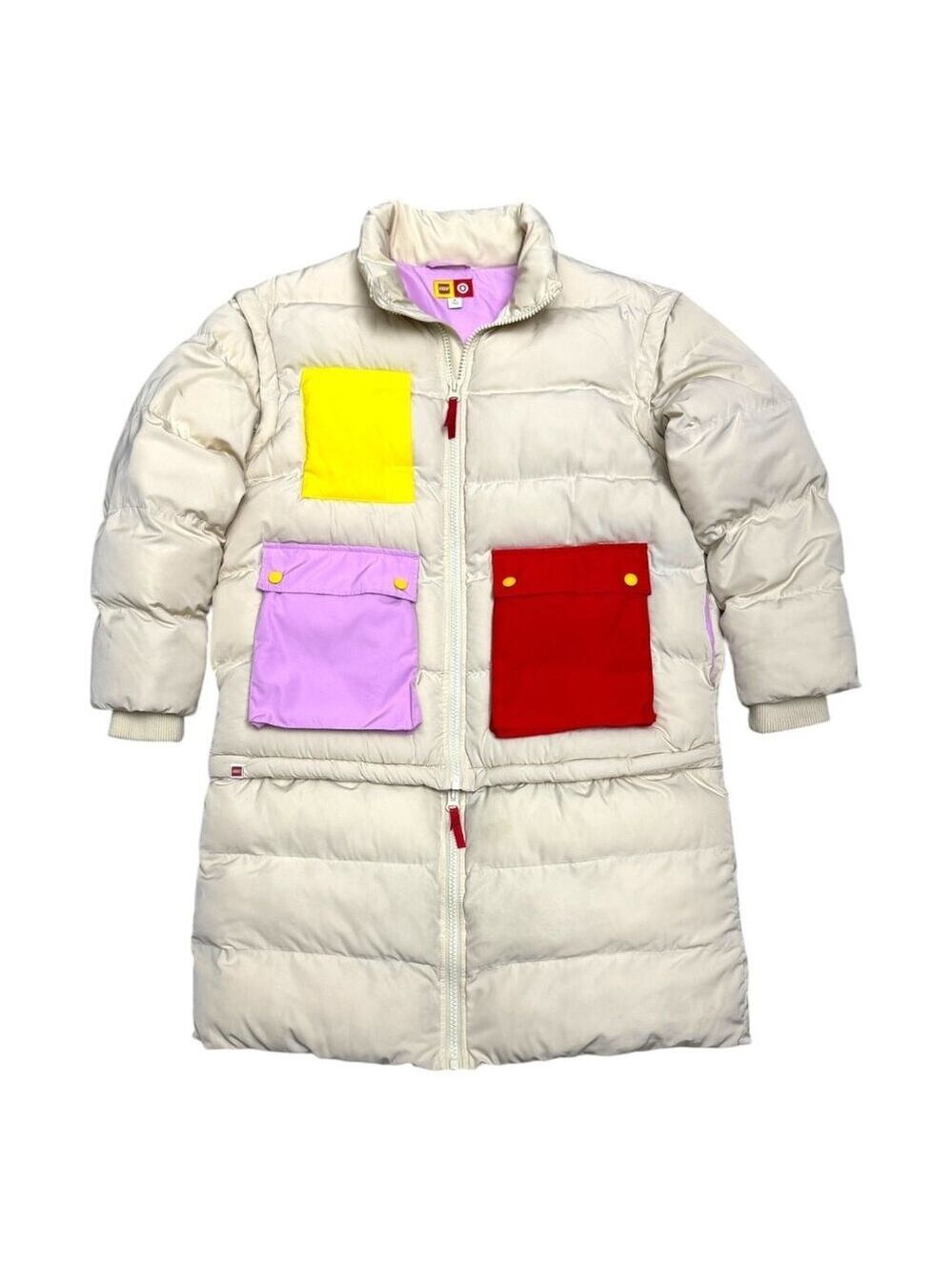 LEGO Deconstructed Winter Puffer Parka Insulated Vest & Coat Womens Small - Picture 3 of 8